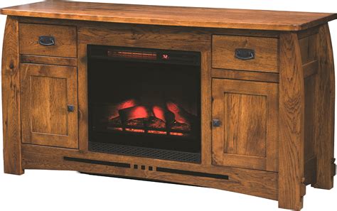 real wood fireplace tv stand